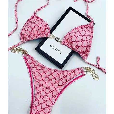 gucci bikini authentic|women Gucci bikini.